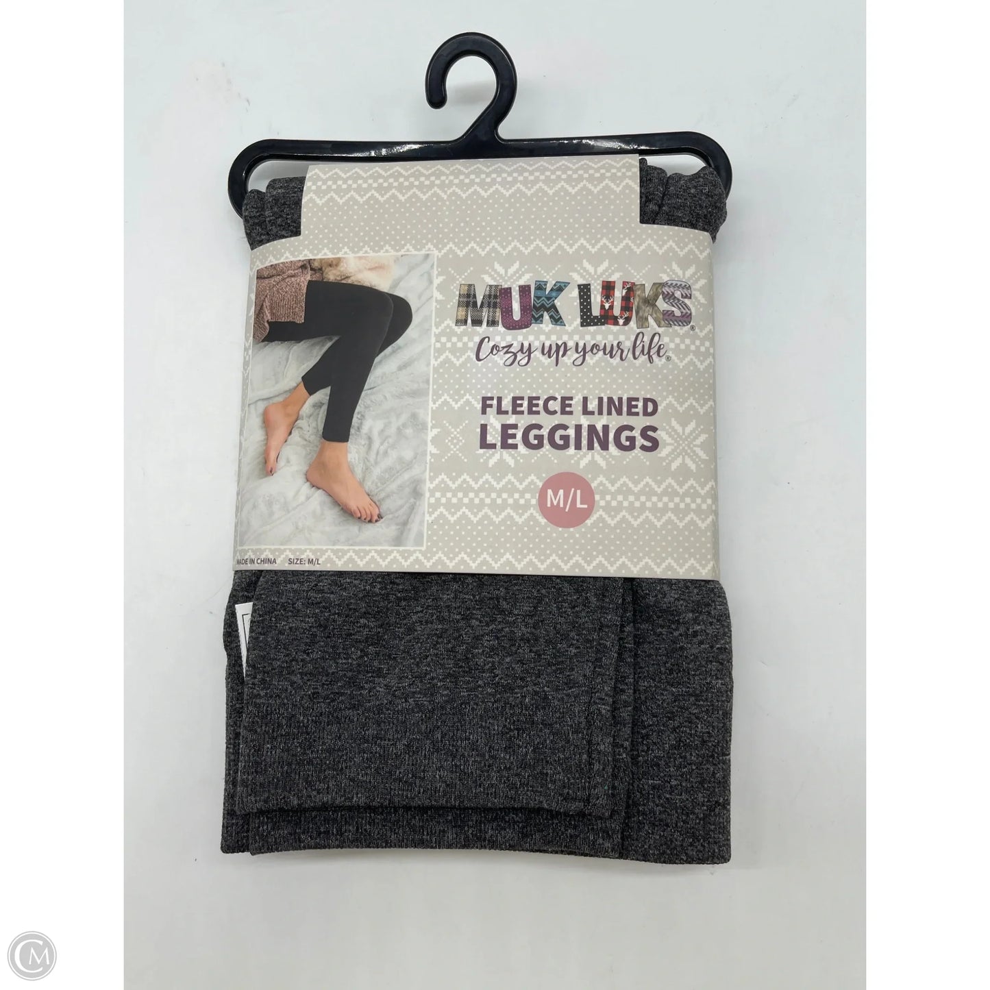 Pants Leggings By Muk Luks In Grey, Size: M