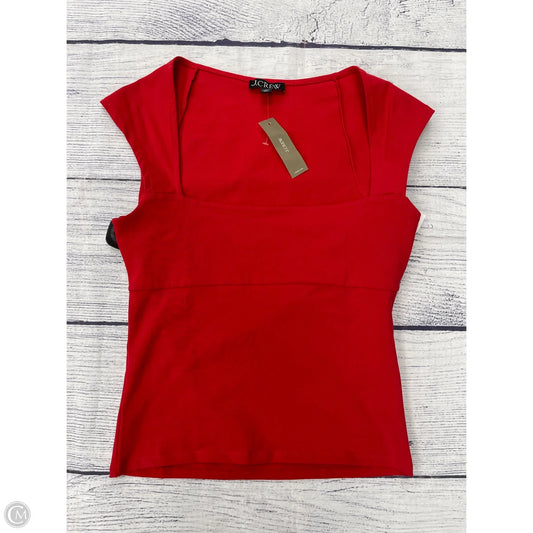 Top Short Sleeve By J. Crew In Red, Size: M