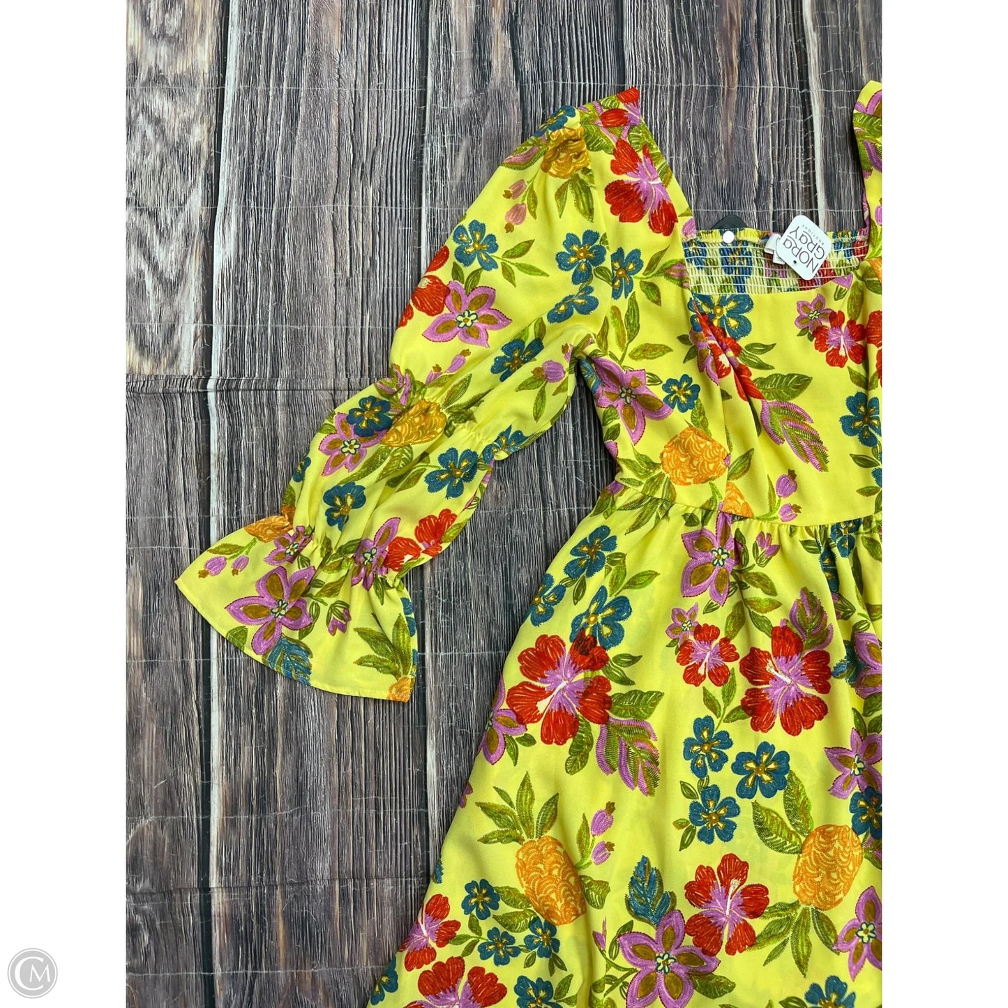 Dress Casual Short By Oddi In Yellow, Size: 1x