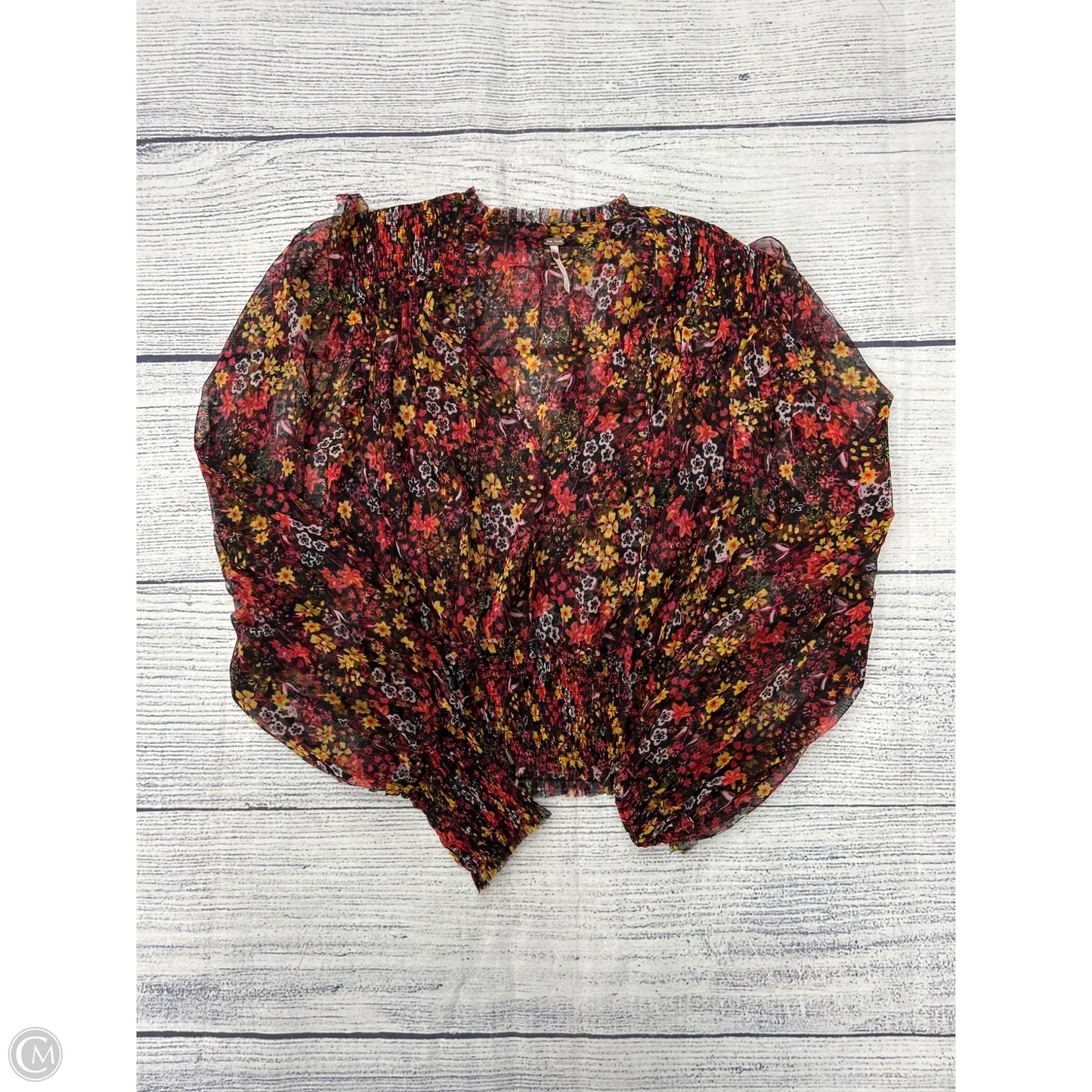 Top Long Sleeve By Free People In Red, Size: M
