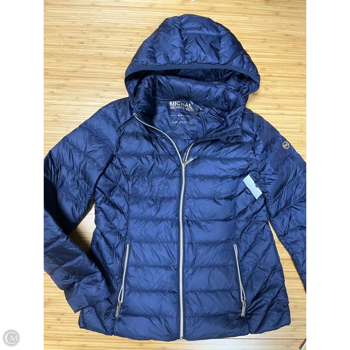 Coat Puffer & Quilted By Michael By Michael Kors In Blue, Size: M