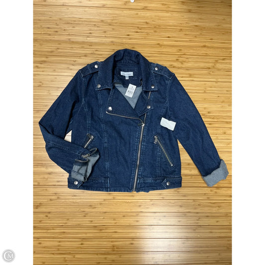 Jacket Denim By Loft In Blue Denim, Size: Xs