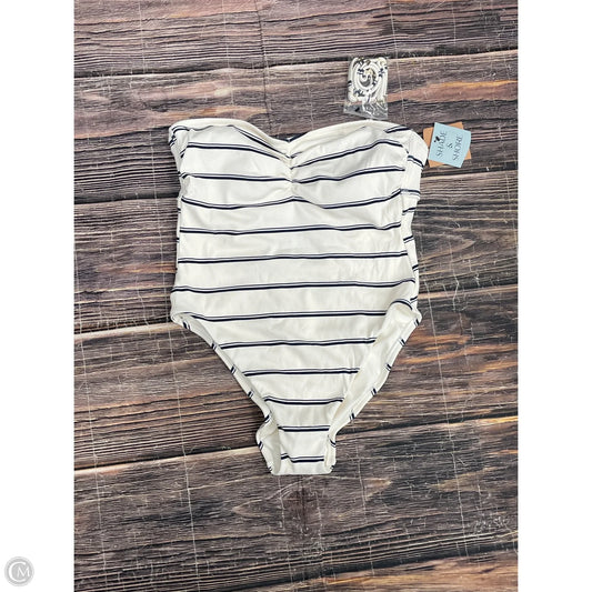 Swimsuit By Shade & Shore In Blue & Cream, Size: L