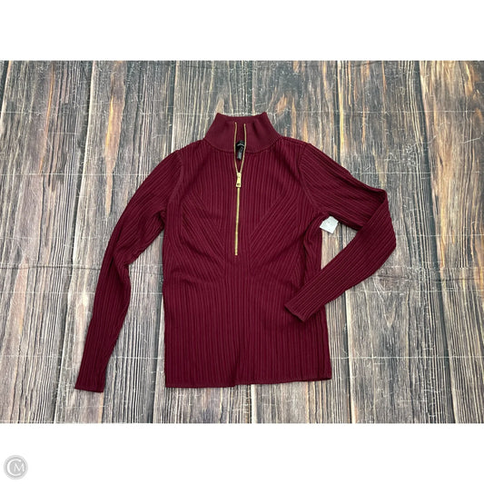Top Long Sleeve By White House Black Market In Red, Size: S