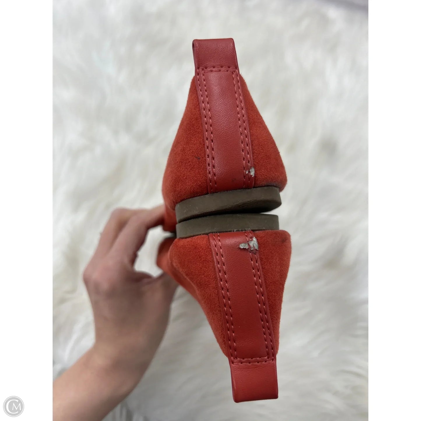 Shoes Flats By Universal Thread In Orange, Size: 6