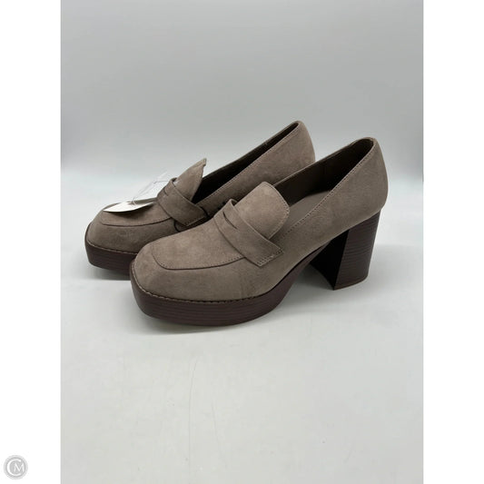 Shoes Heels Block By Ophelia Roe In Grey, Size: 11