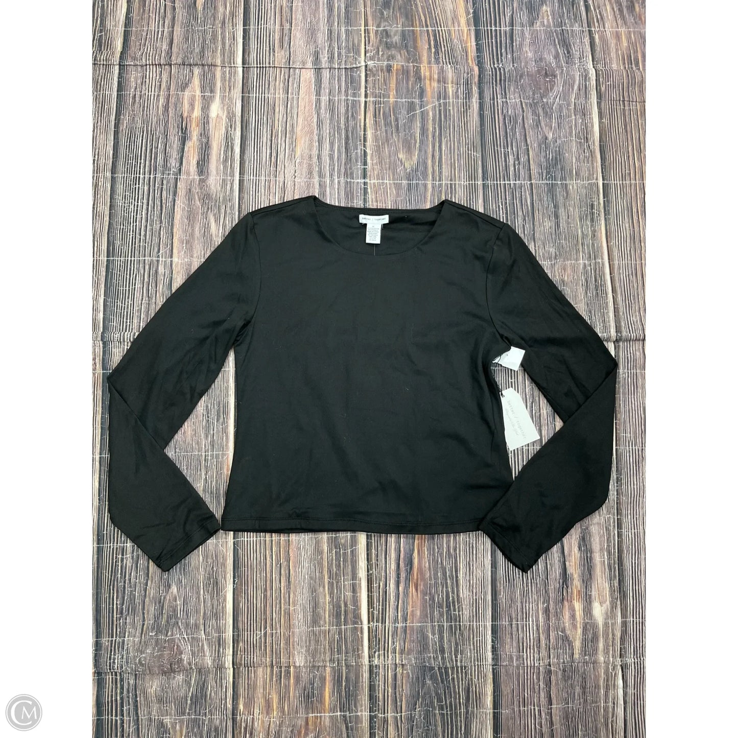 Top Long Sleeve Basic By Better Together In Black, Size: Xl