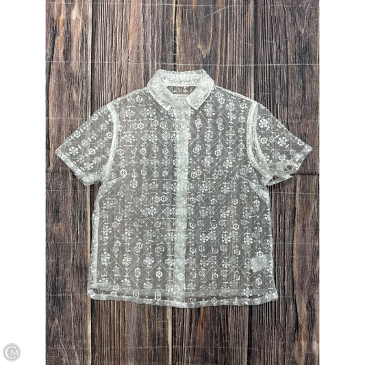 Top Short Sleeve By Urban Outfitters In White, Size: Xs