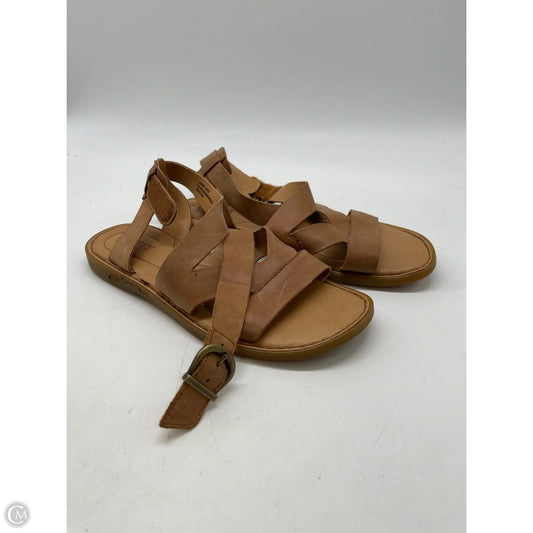 Sandals Flats By Born In Brown, Size: 6