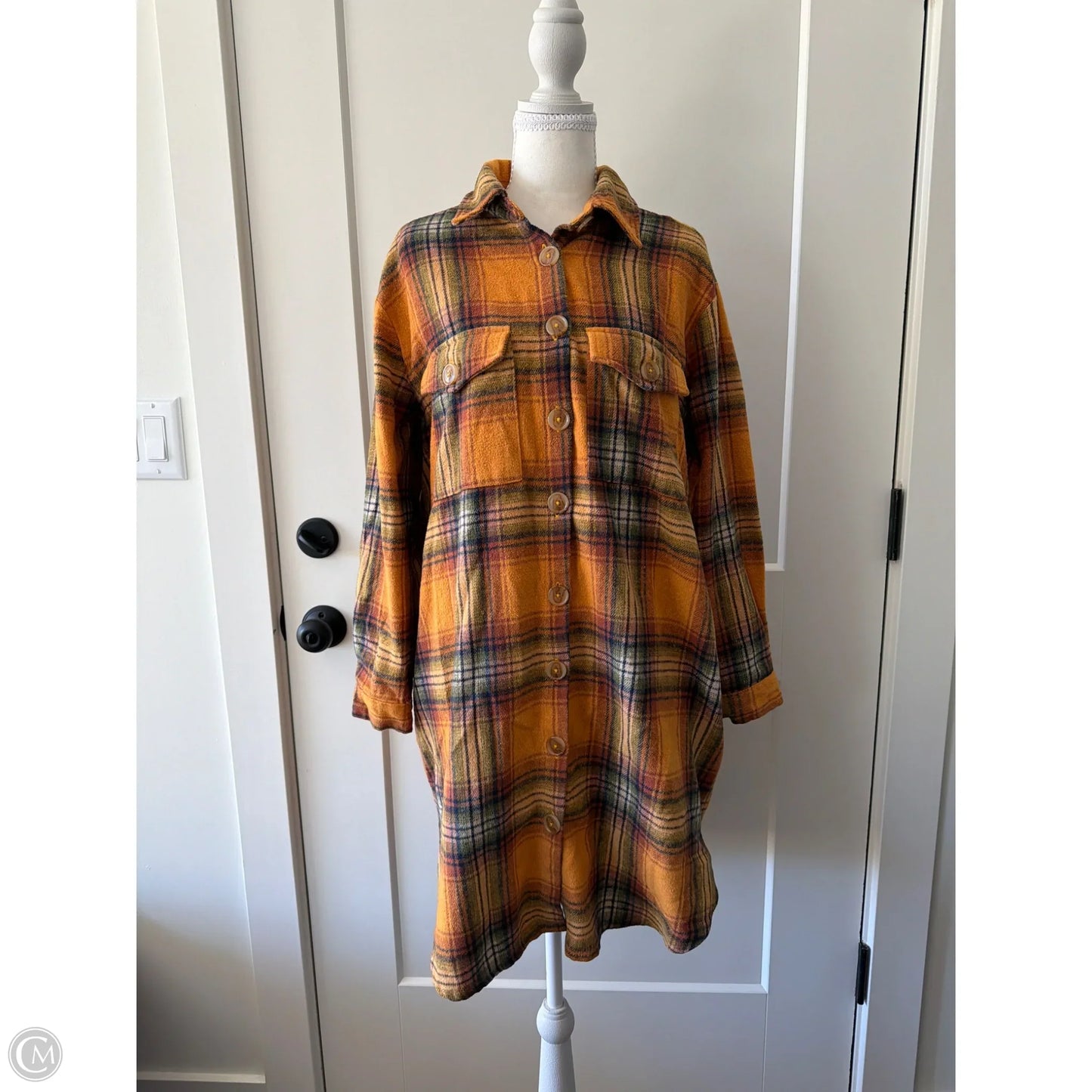 Dress Casual Short By Grace + Karma In Yellow, Size: L