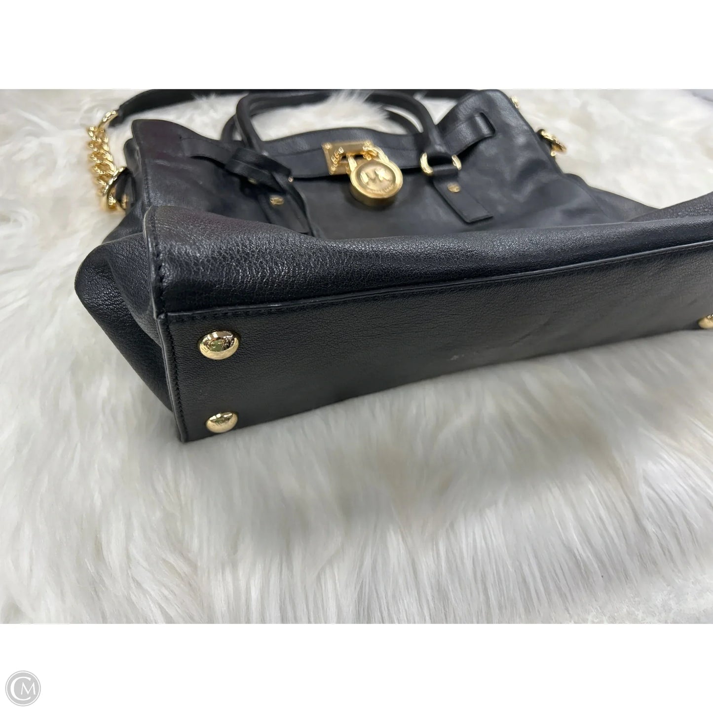 Handbag Leather By Michael By Michael Kors, Size: Large