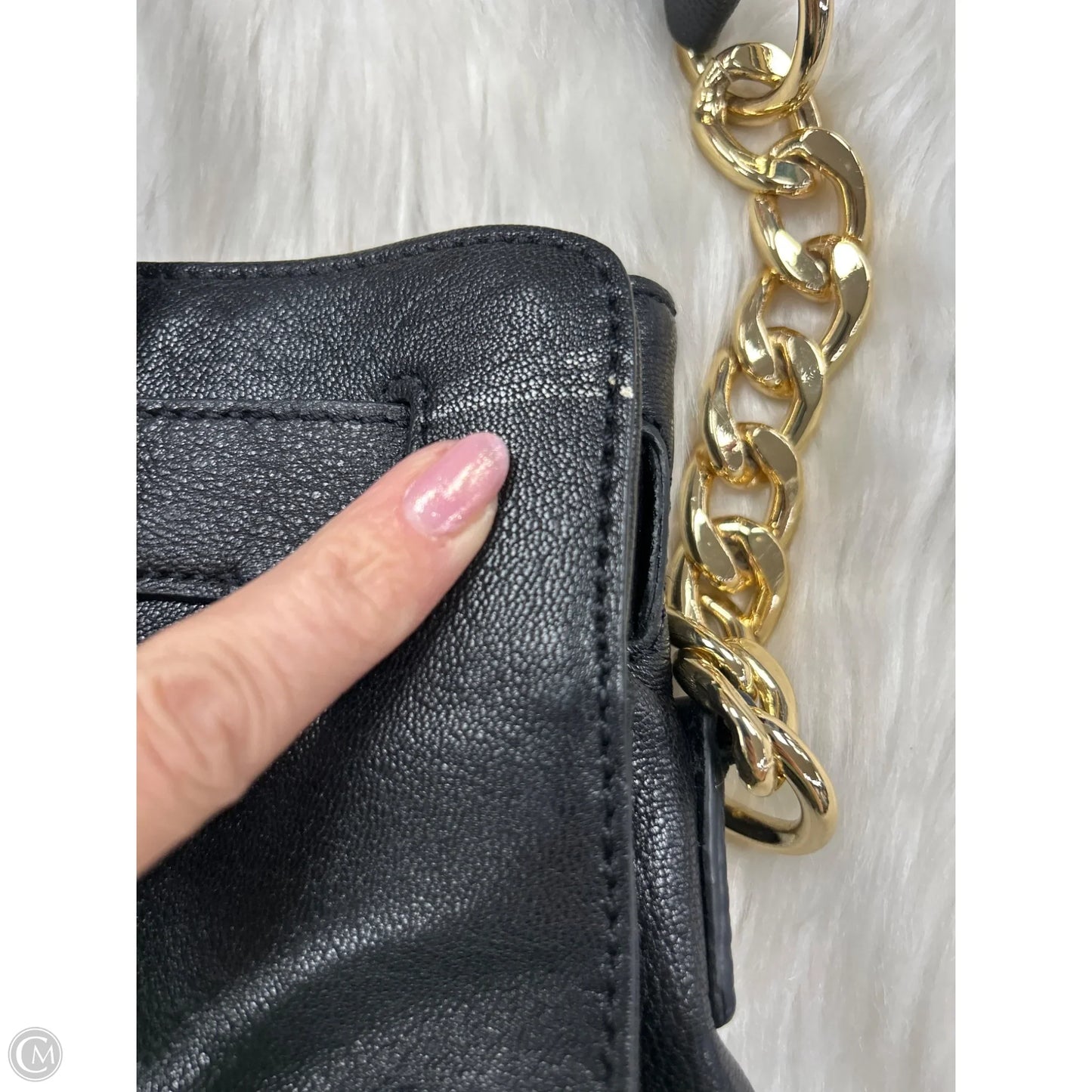 Handbag Leather By Michael By Michael Kors, Size: Large