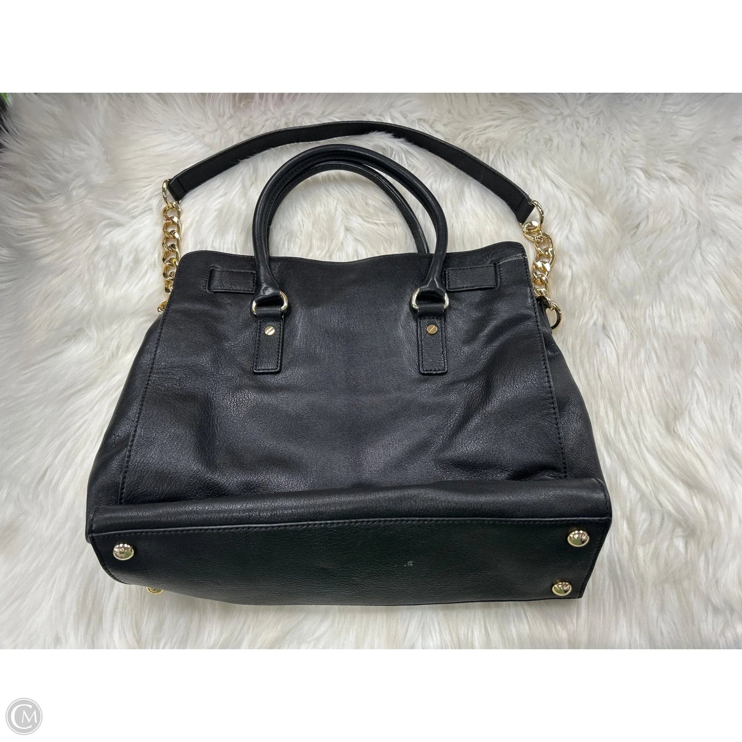 Handbag Leather By Michael By Michael Kors, Size: Large
