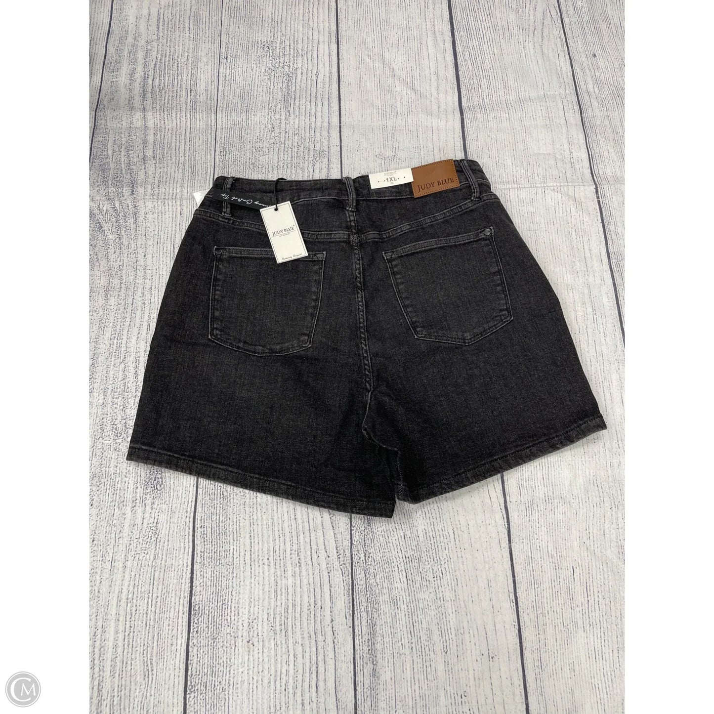 Shorts By Judy Blue In Black Denim, Size: 1x