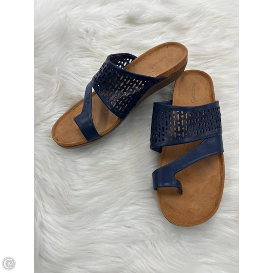 Sandals Flats By Bare Traps In Blue, Size: 8