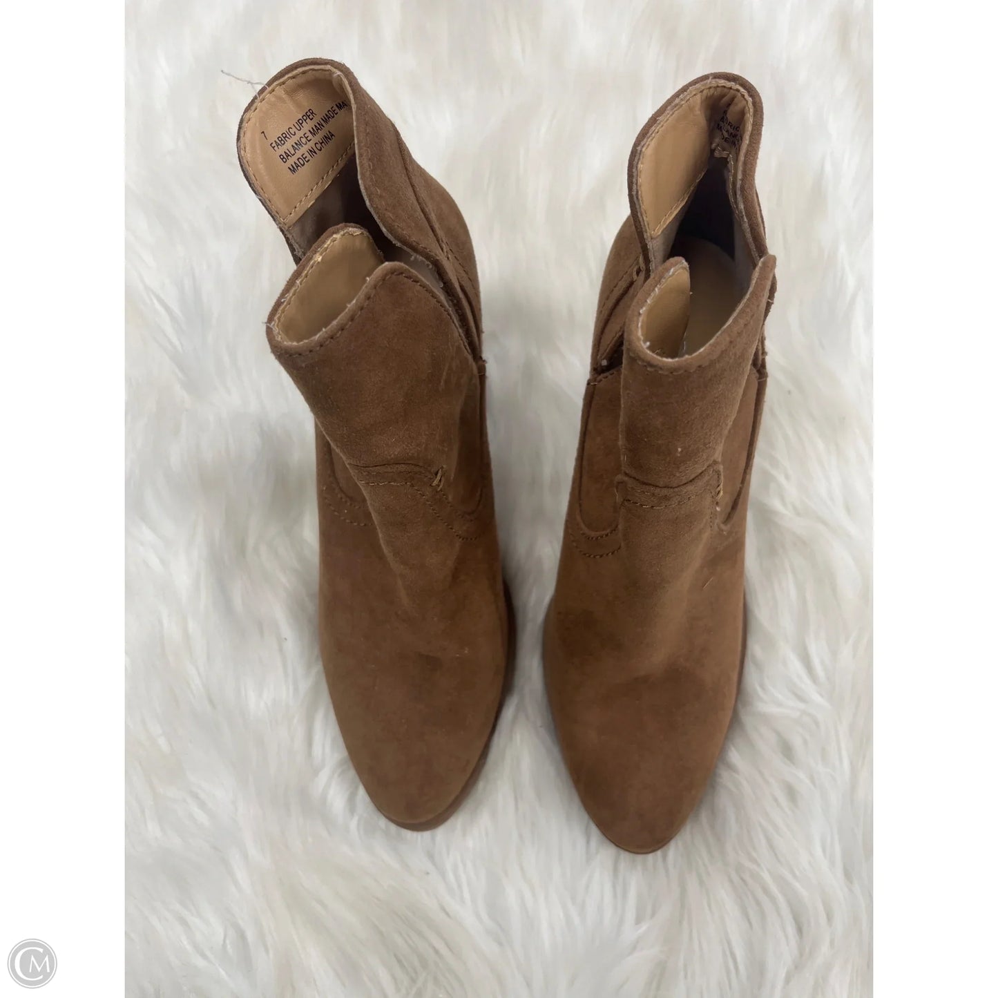 Boots Ankle Heels By White Mountain In Brown, Size: 6.5