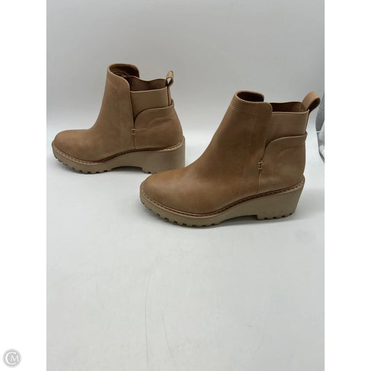 Boots Ankle Heels By Dolce Vita In Tan, Size: 6