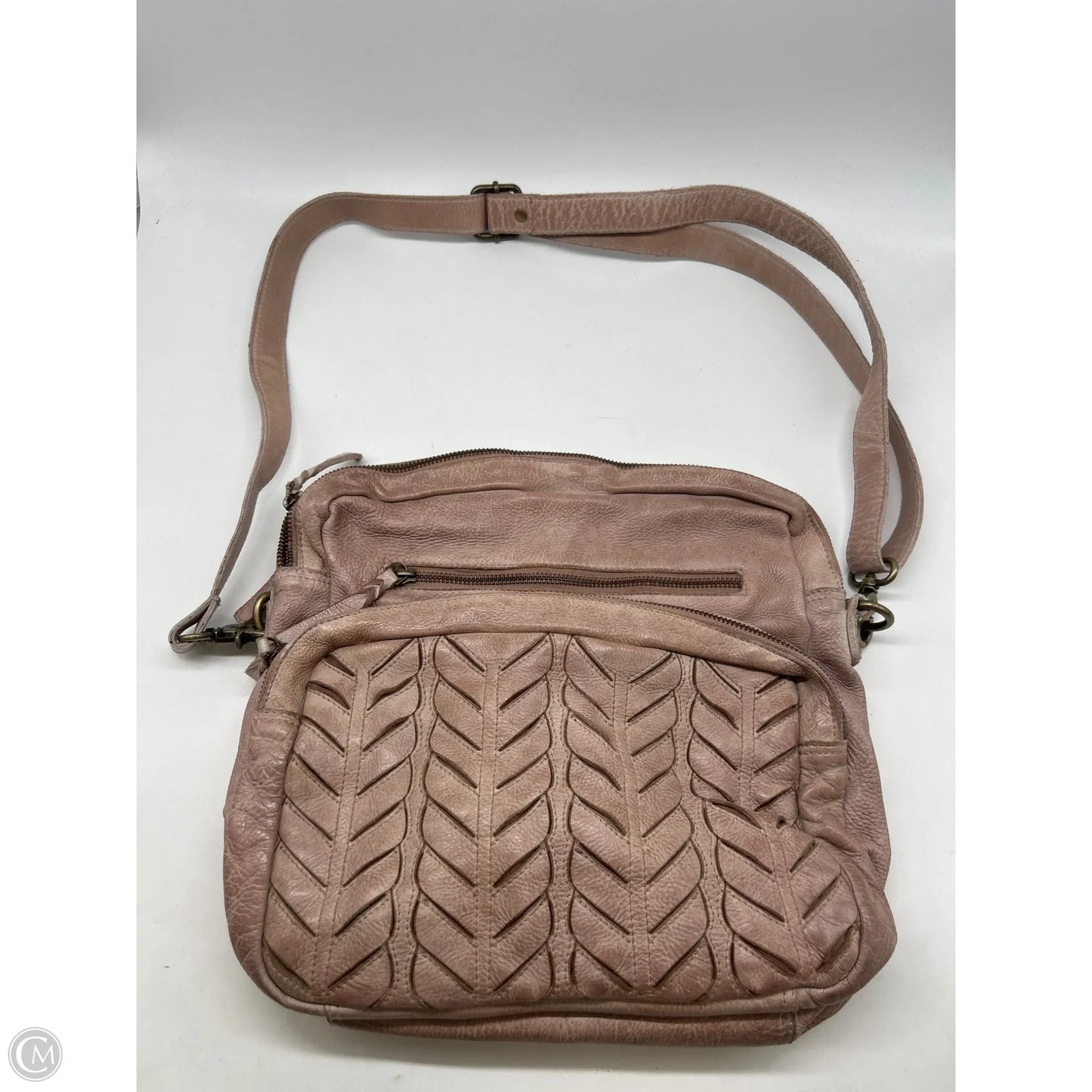 Crossbody Leather By Cmc, Size: Medium