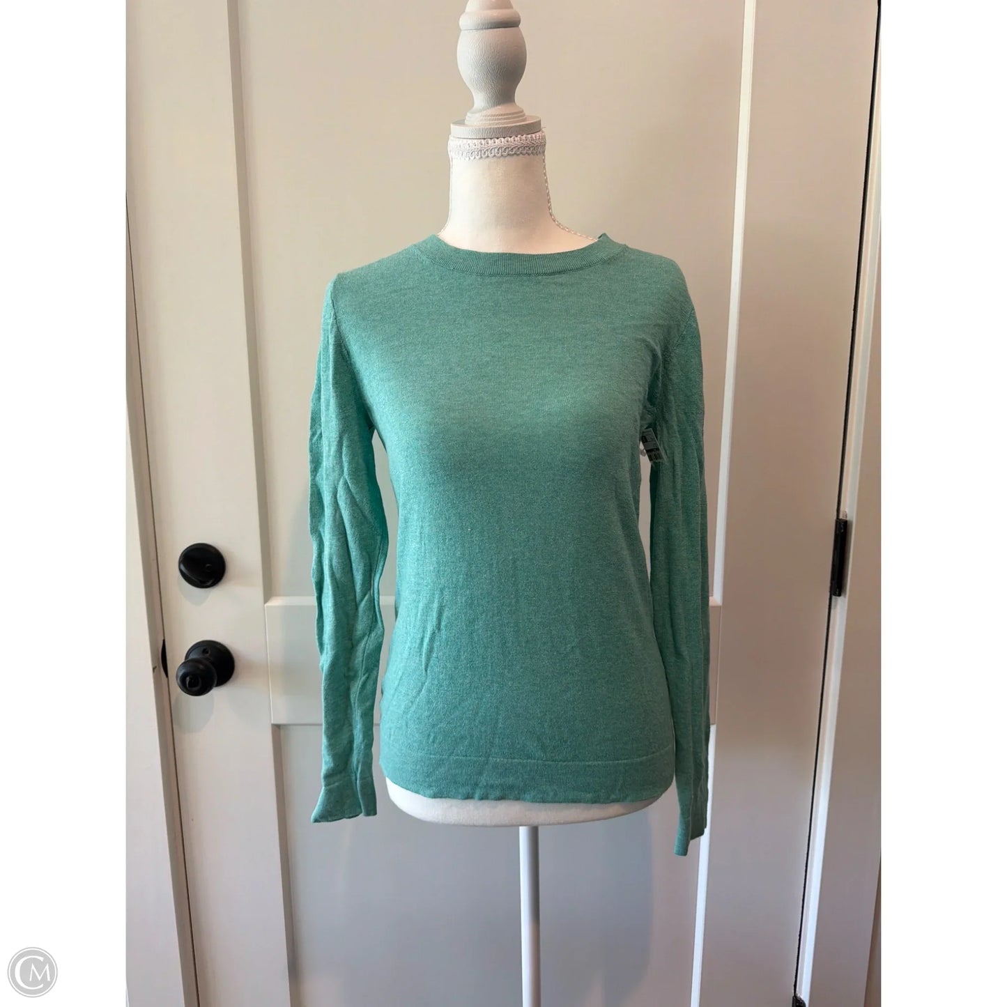 Top Long Sleeve By J. Crew In Green, Size: S