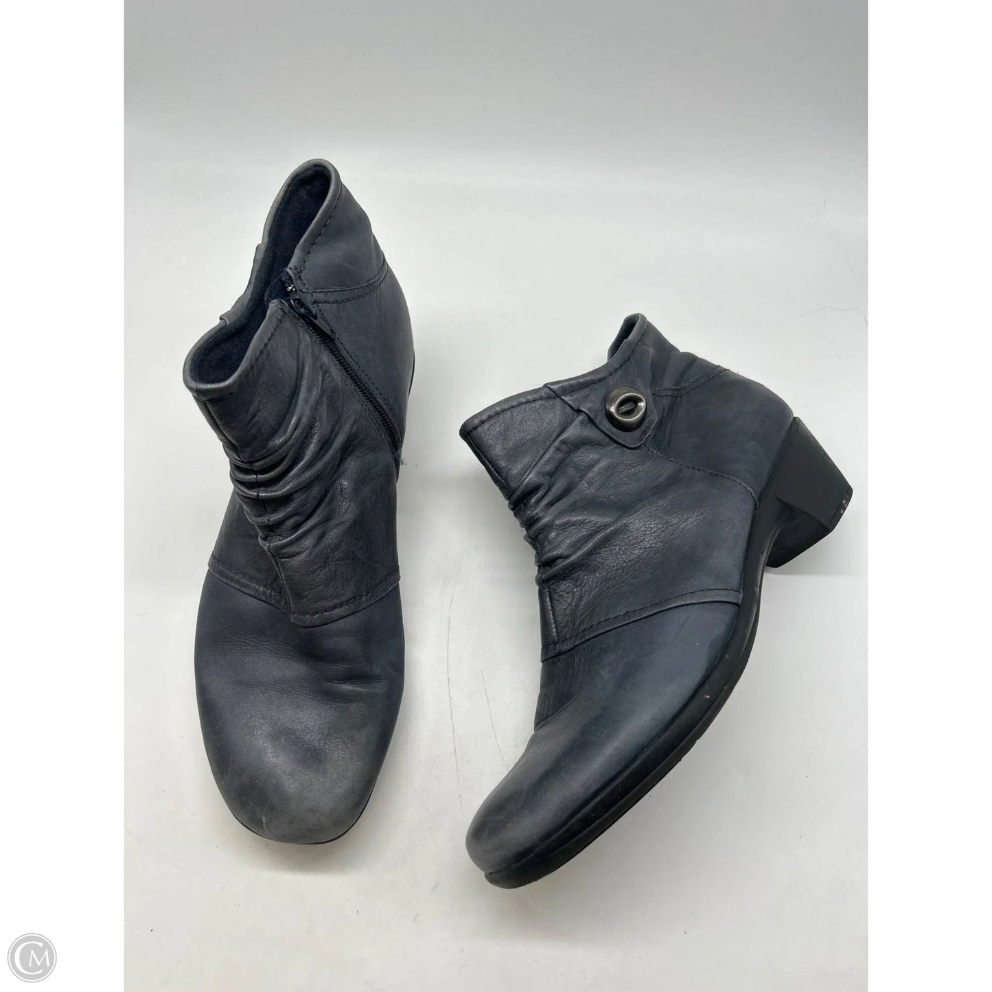 Boots Ankle Heels By Earth Origins In Blue, Size: 12