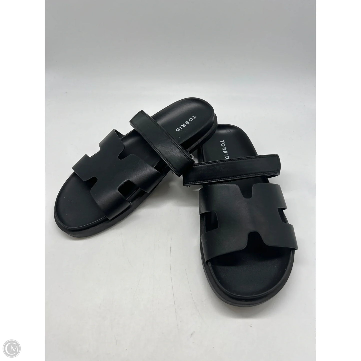 Sandals Flats By Torrid In Black, Size: 11.5