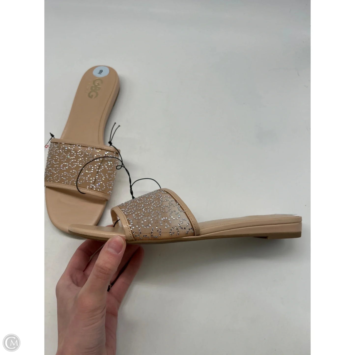 Sandals Flats By G By Guess In Tan, Size: 9