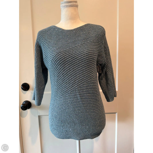 Sweater Short Sleeve By Chicos In Blue, Size: M