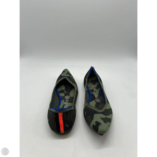 Shoes Flats By Rothys In Camouflage Print, Size: 8