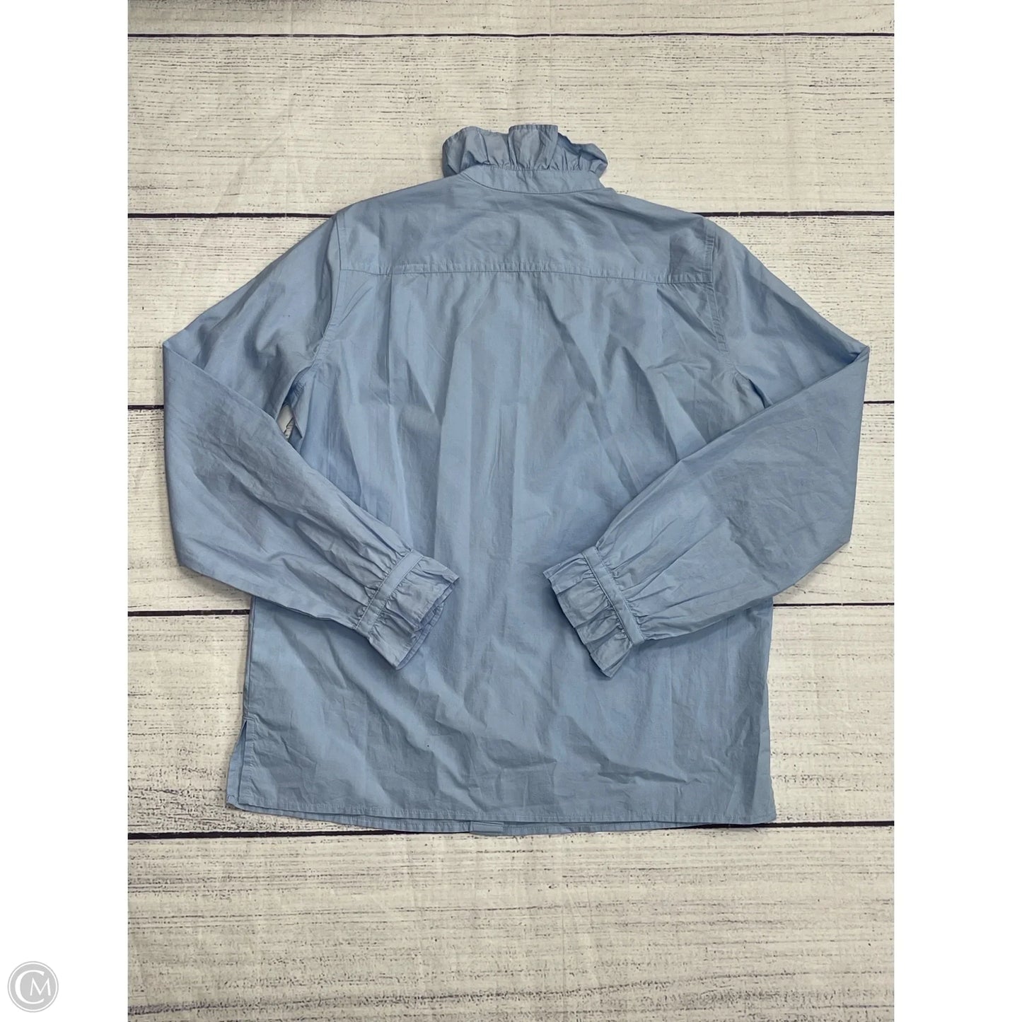 Top Long Sleeve By J. Crew In Blue, Size: 0
