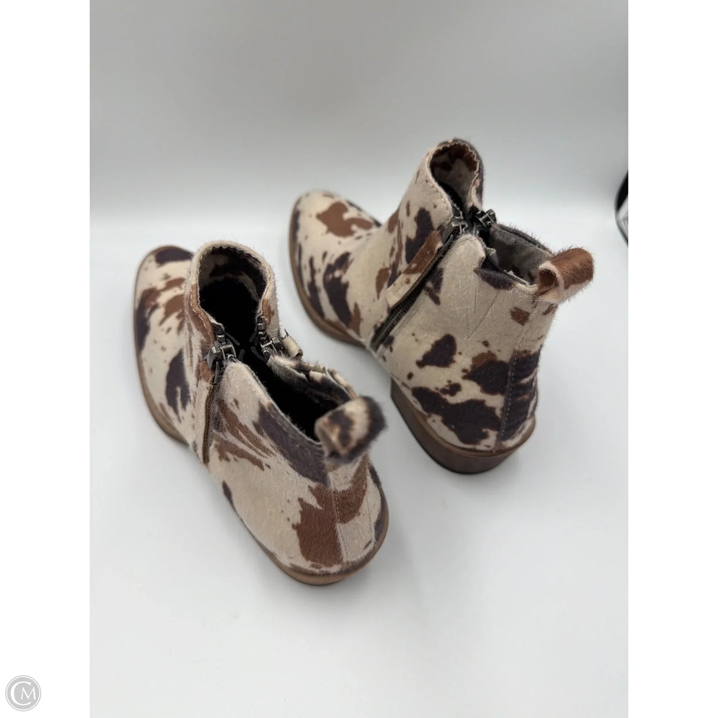 Boots Ankle Heels By Very G In Animal Print, Size: 10