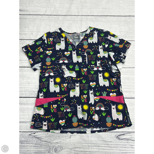 Top Short Sleeve By Clothes Mentor In Blue, Size: L