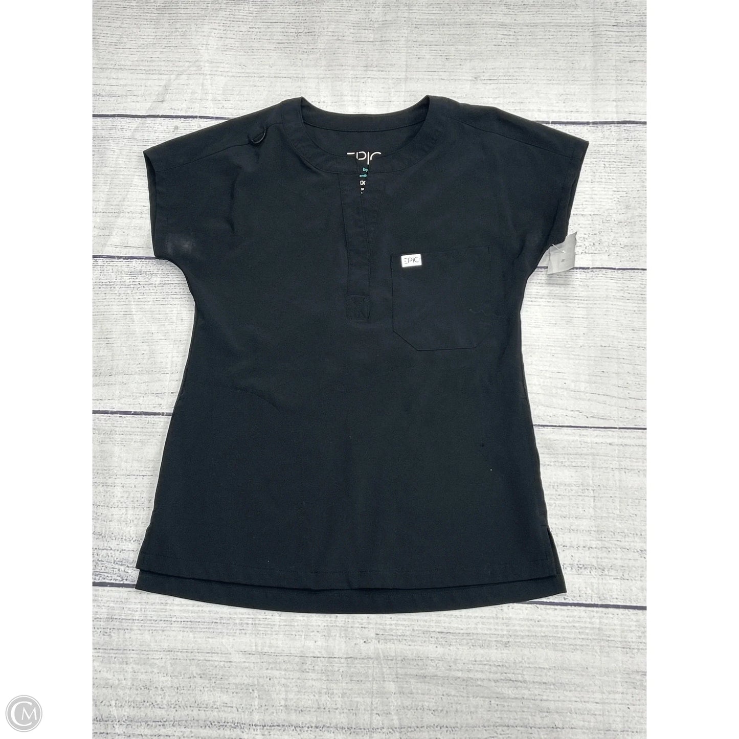 Top Short Sleeve By Epic In Black, Size: Xxs