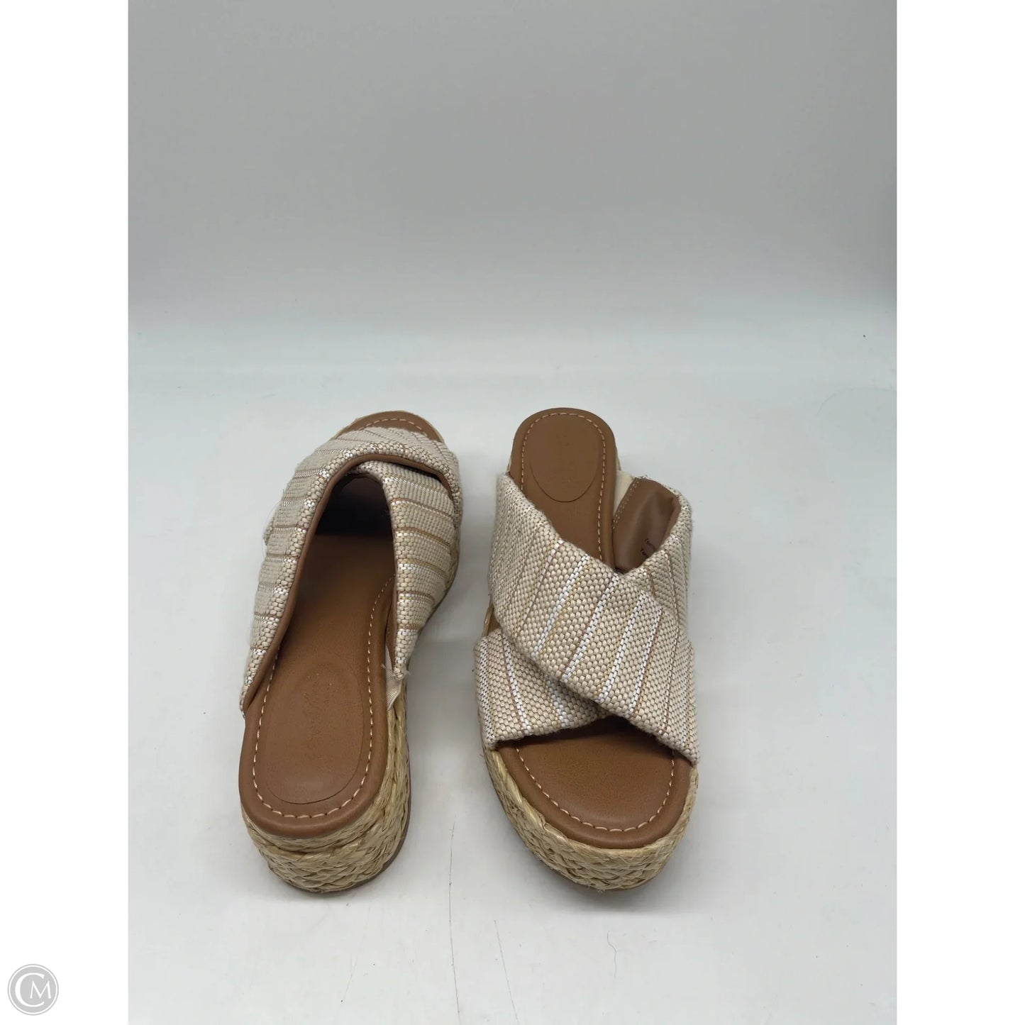 Sandals Heels Platform By Universal Thread In Tan, Size: 7.5