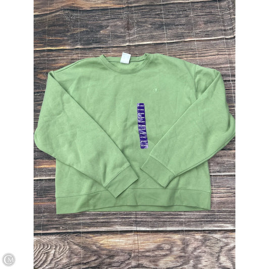 Sweatshirt Crewneck By Champion In Green, Size: 2x