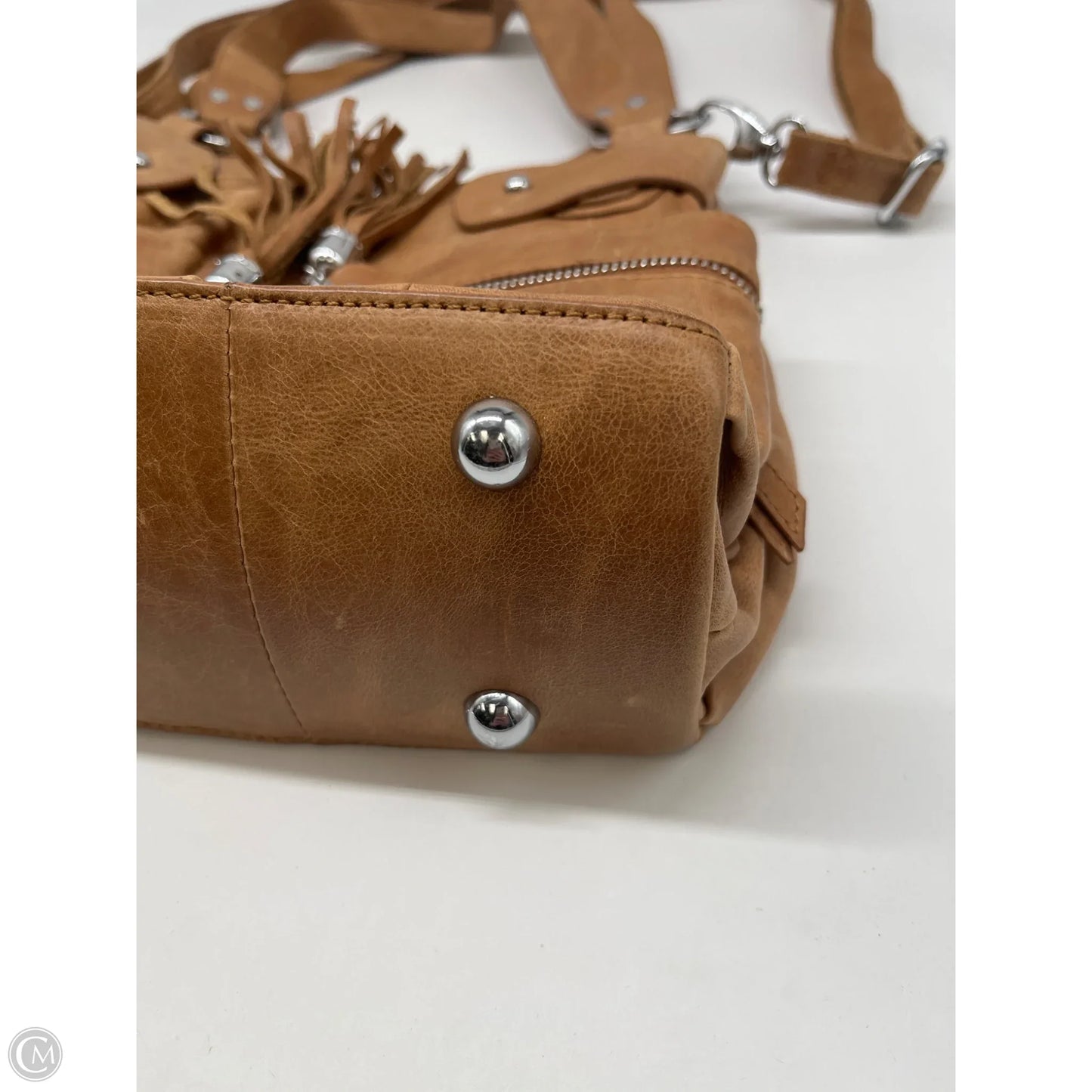 Crossbody Leather By Cmc, Size: Medium