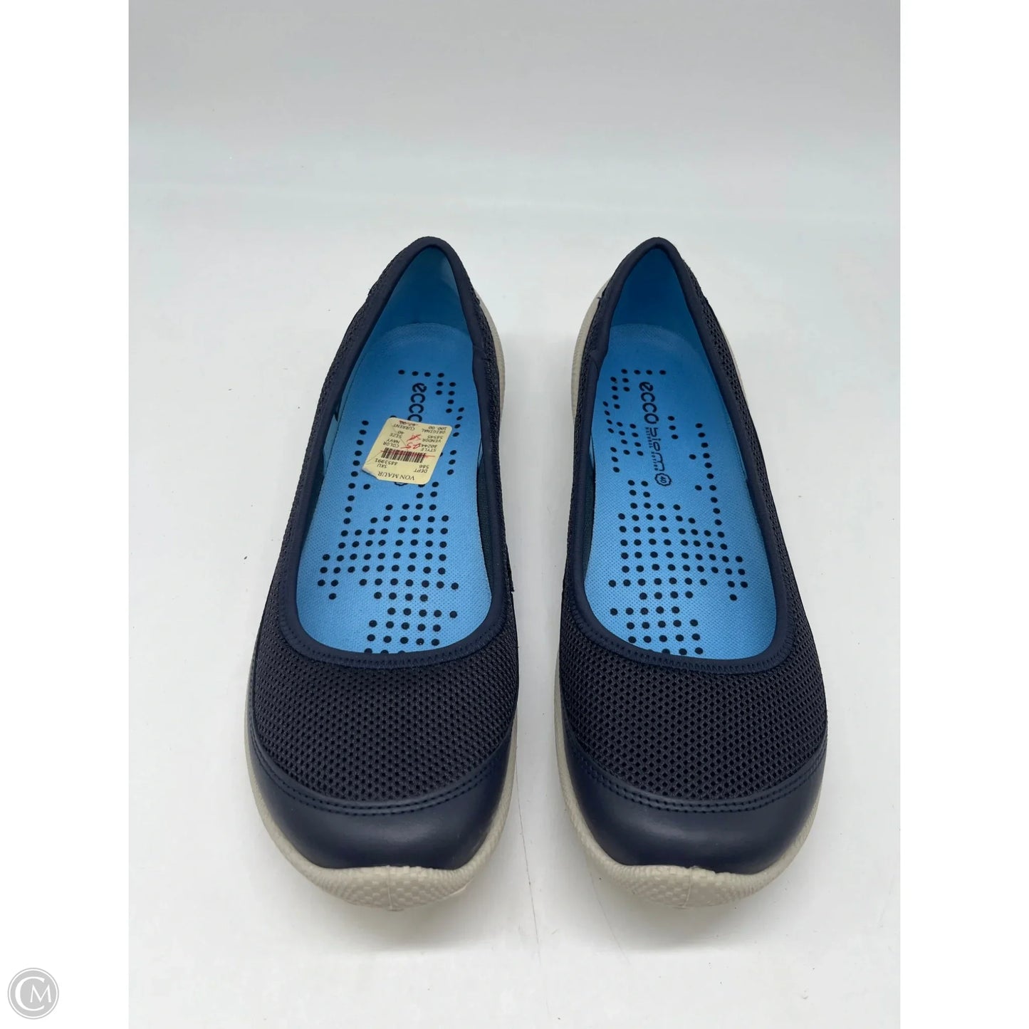 Shoes Flats By Ecco In Blue, Size: 10