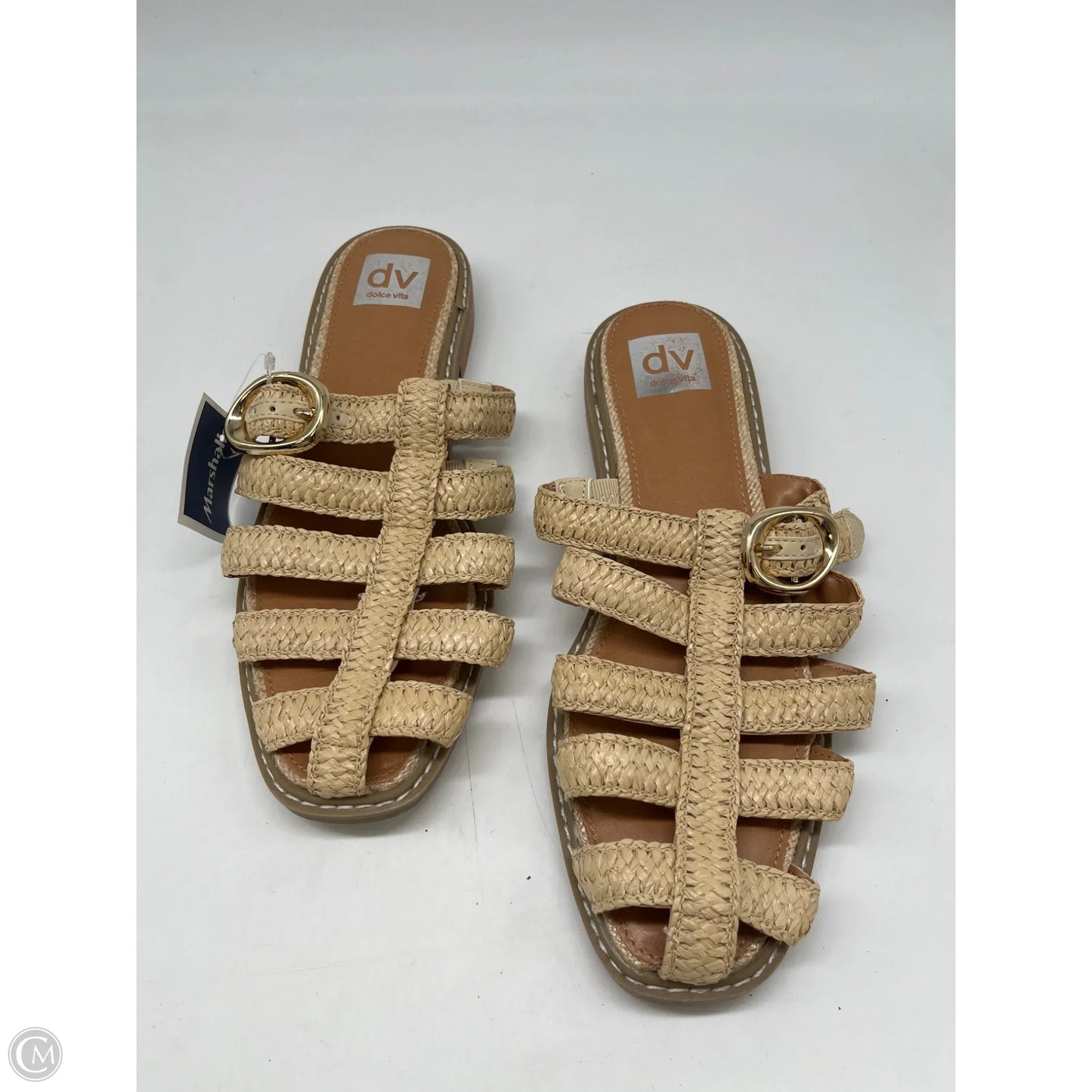 Sandals Flats By Dv In Cream, Size: 9