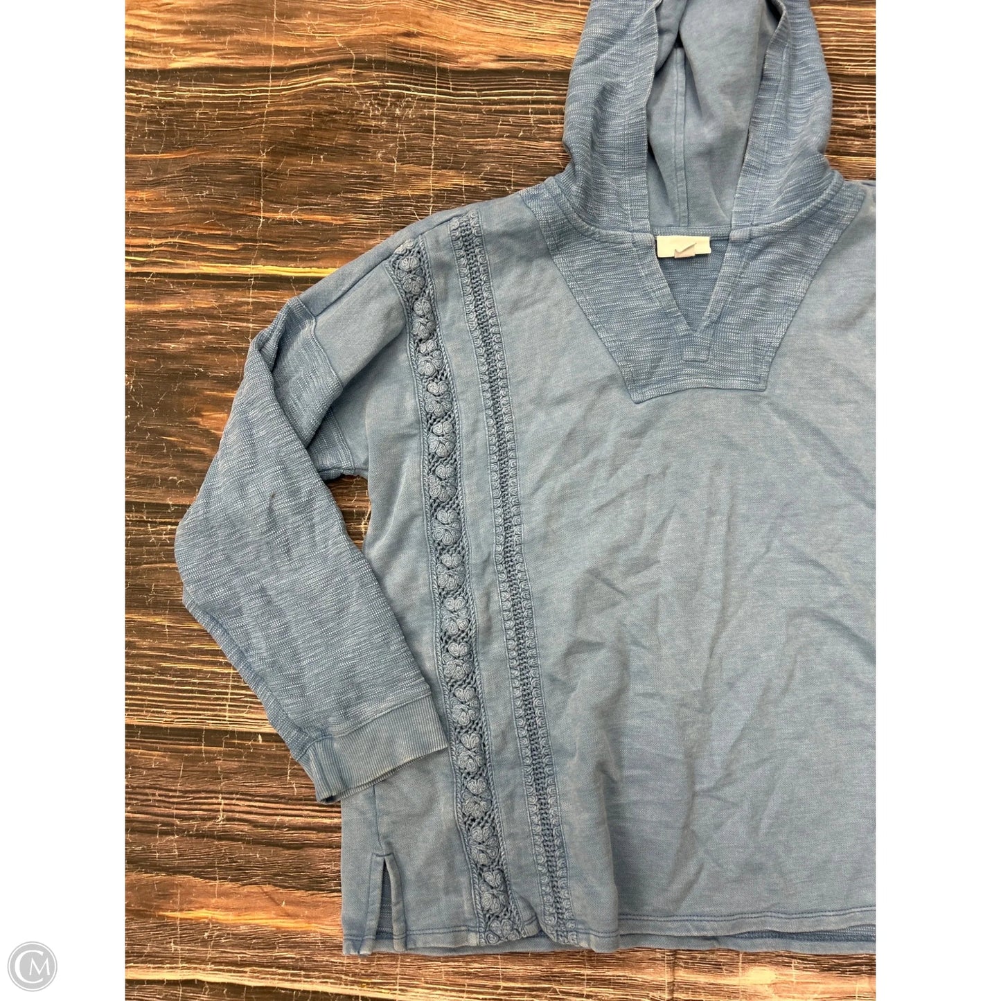 Sweatshirt Hoodie By J. Jill In Blue, Size: Lp