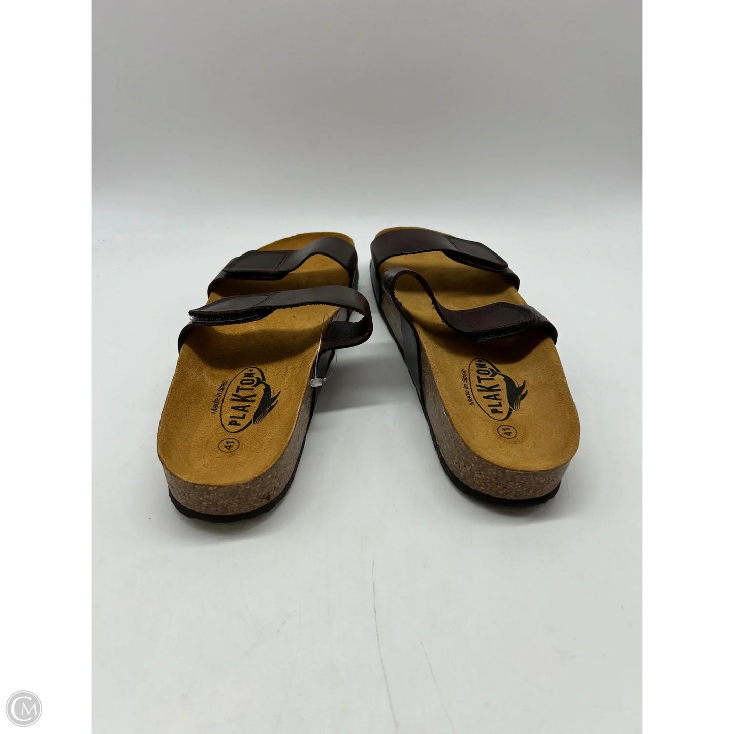 Sandals Flats By Clothes Mentor In Brown, Size: 10