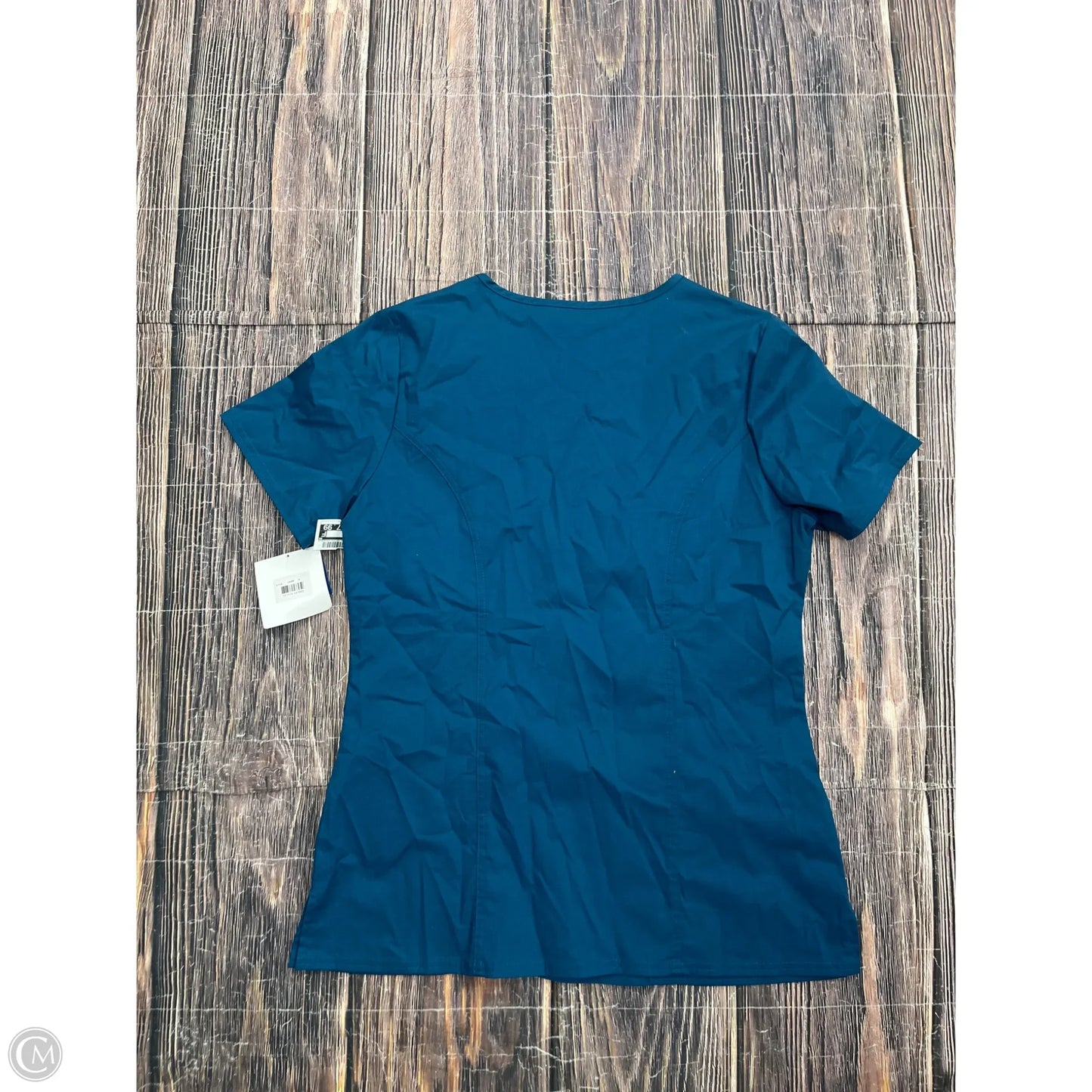 Top Short Sleeve By Cherokee In Blue, Size: M