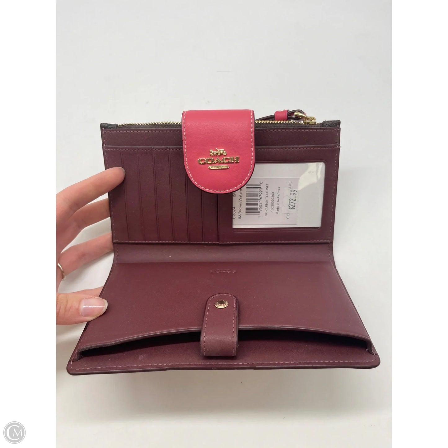 Wristlet Designer By Coach, Size: Large