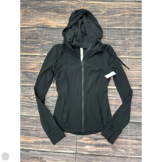 Athletic Jacket By Lululemon In Black, Size: 4