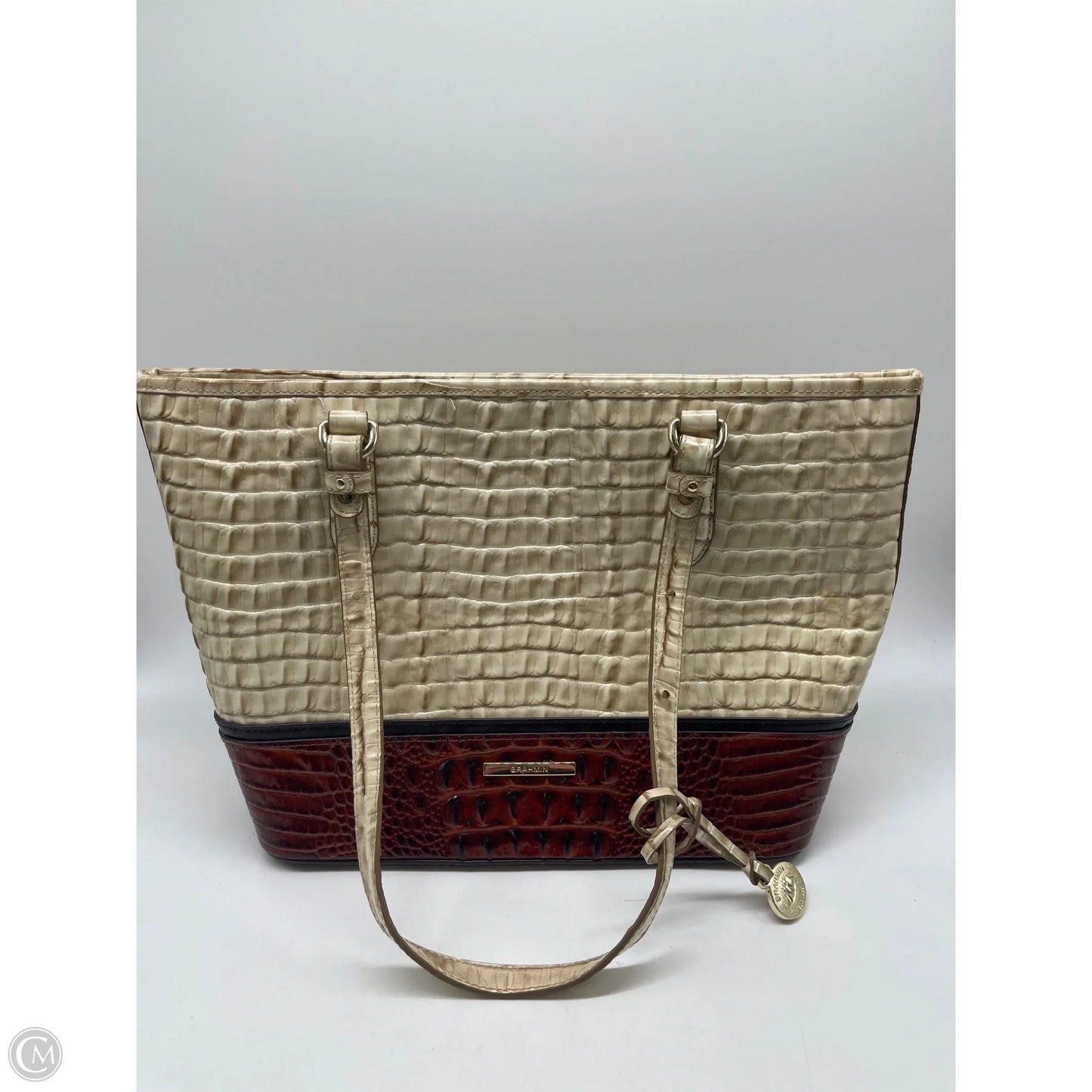 Handbag Designer By Brahmin, Size: Large
