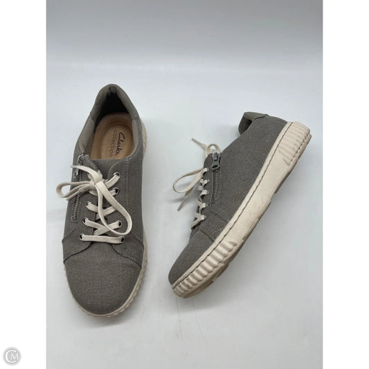 Shoes Sneakers By Clarks In Grey, Size: 8.5