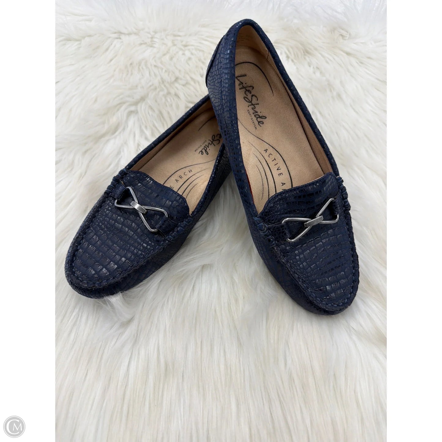 Shoes Flats By Life Stride In Navy, Size: 8