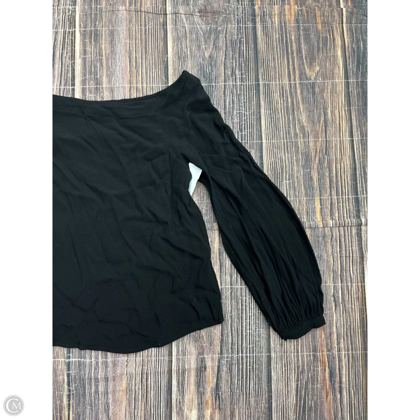 Top Long Sleeve By Maeve In Black, Size: 12