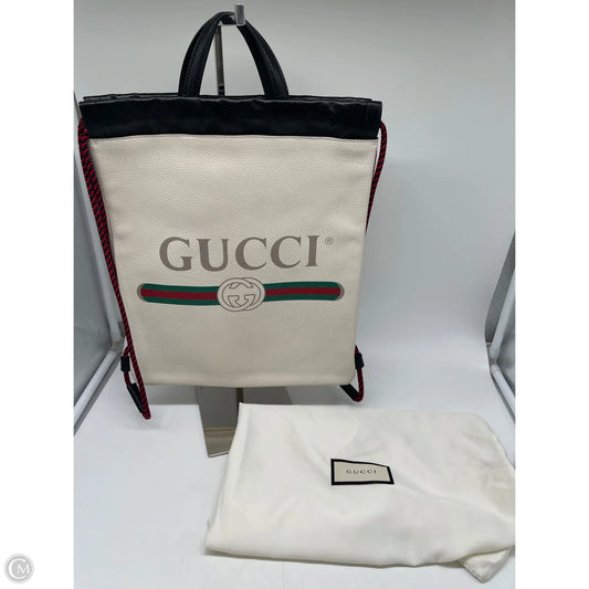 Backpack Luxury Designer By Gucci, Size: Medium