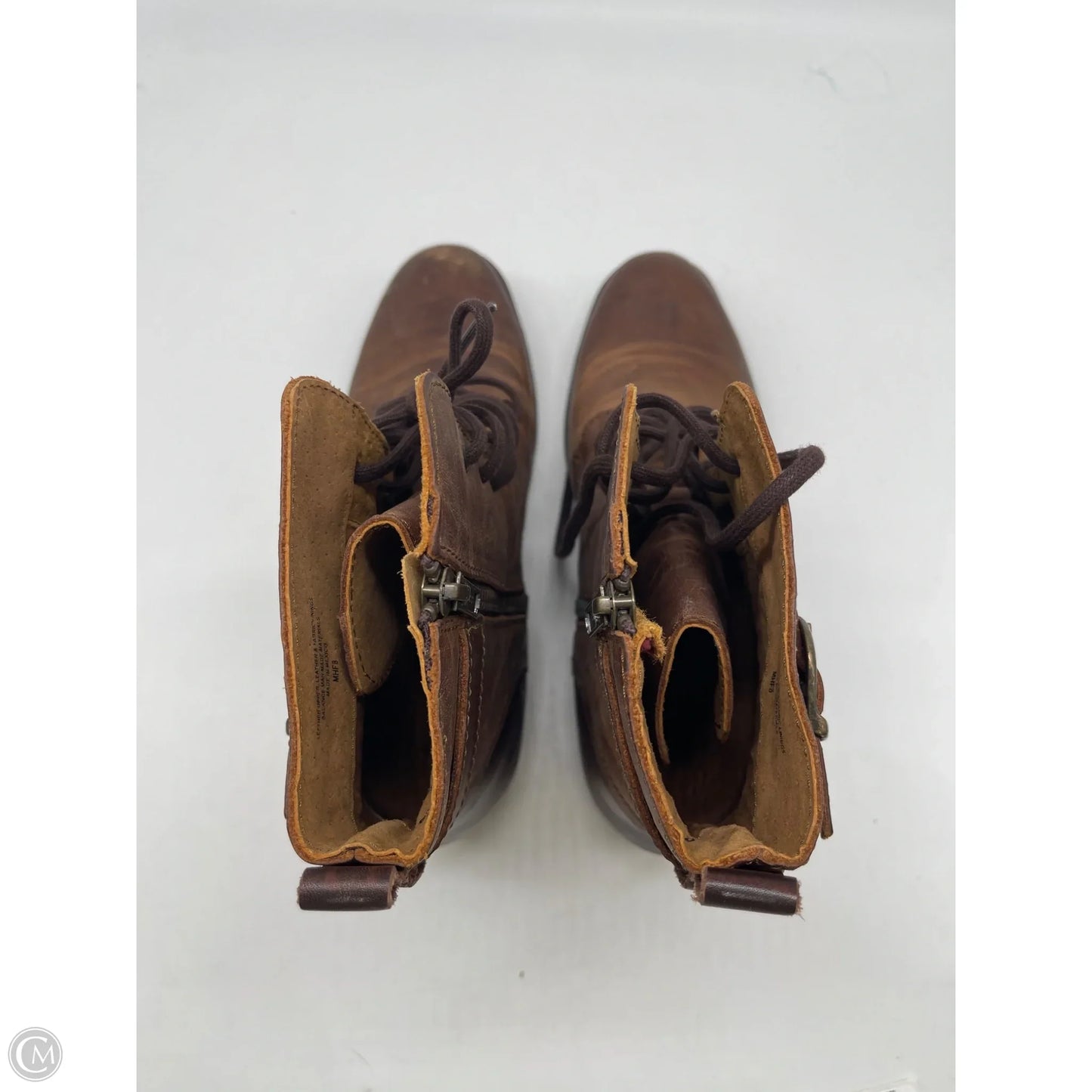 Boots Ankle Flats By Born In Brown, Size: 9.5
