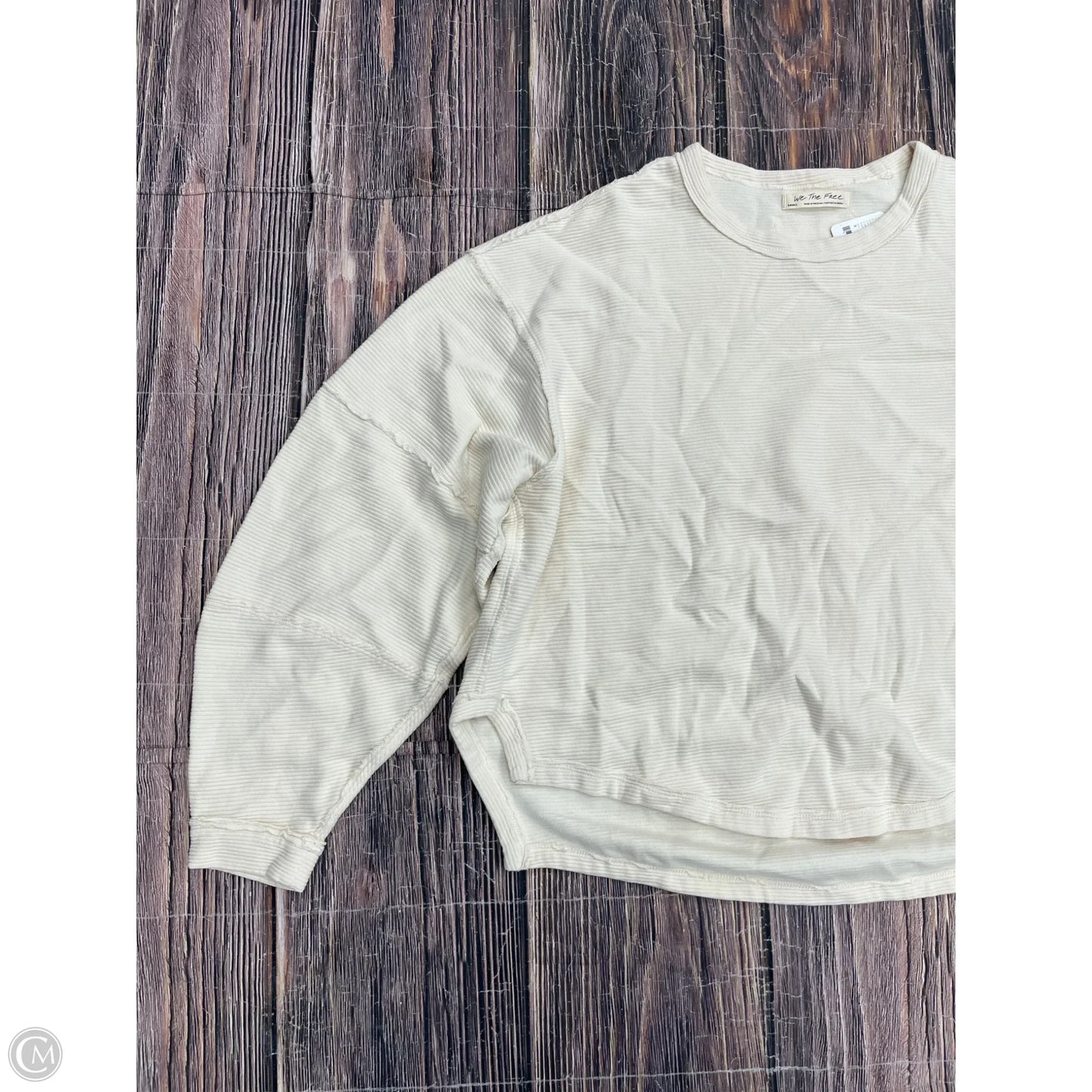 Top Long Sleeve By We The Free In Cream, Size: S