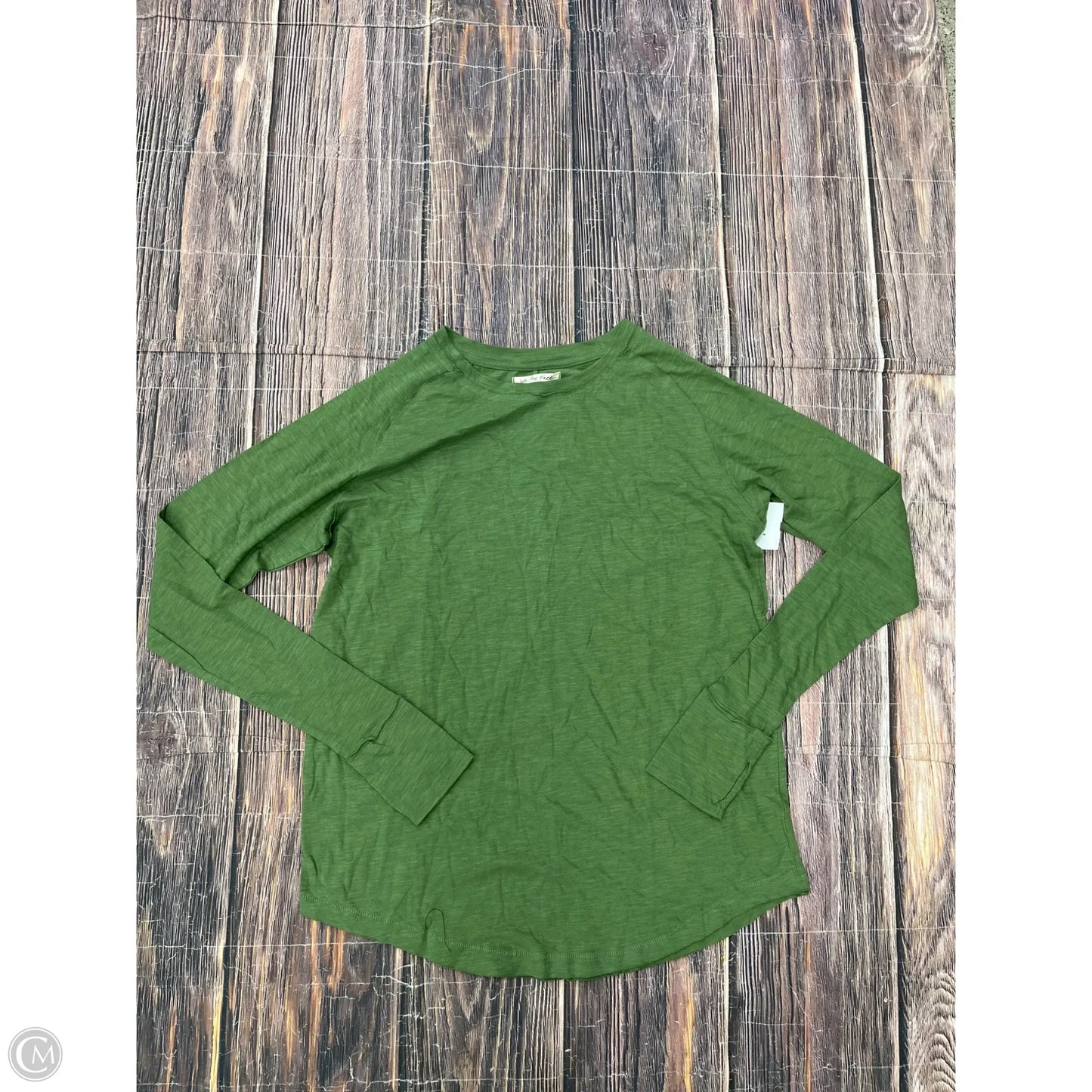 Top Long Sleeve By We The Free In Green, Size: S